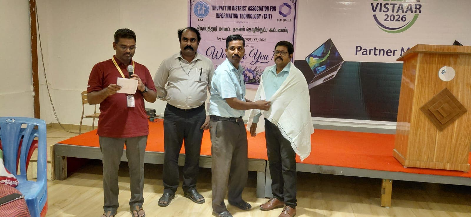 Felicitation at the partner meet